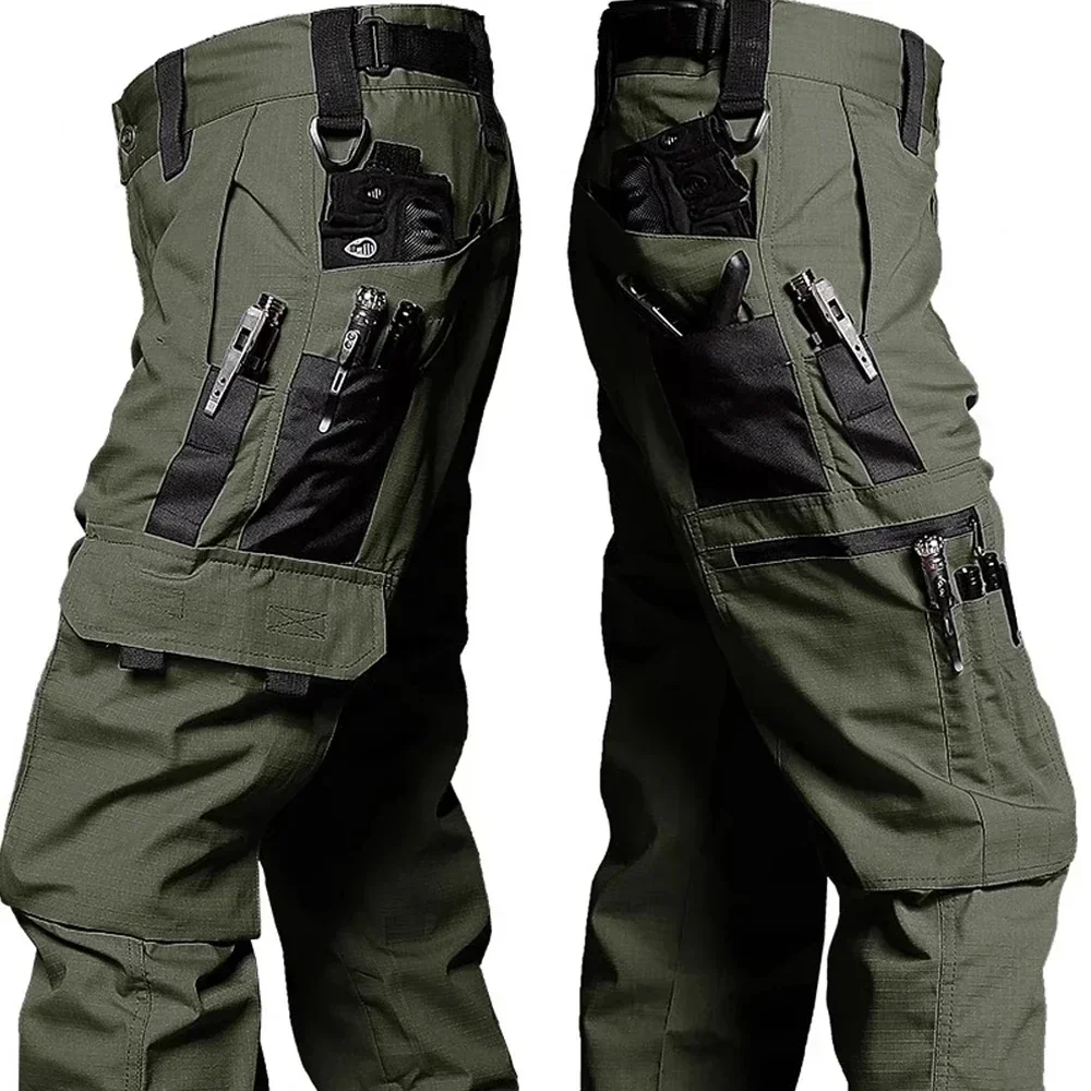 Pantalón táctico impermeable cargo multi-bolsillos ripstop - imagen 5