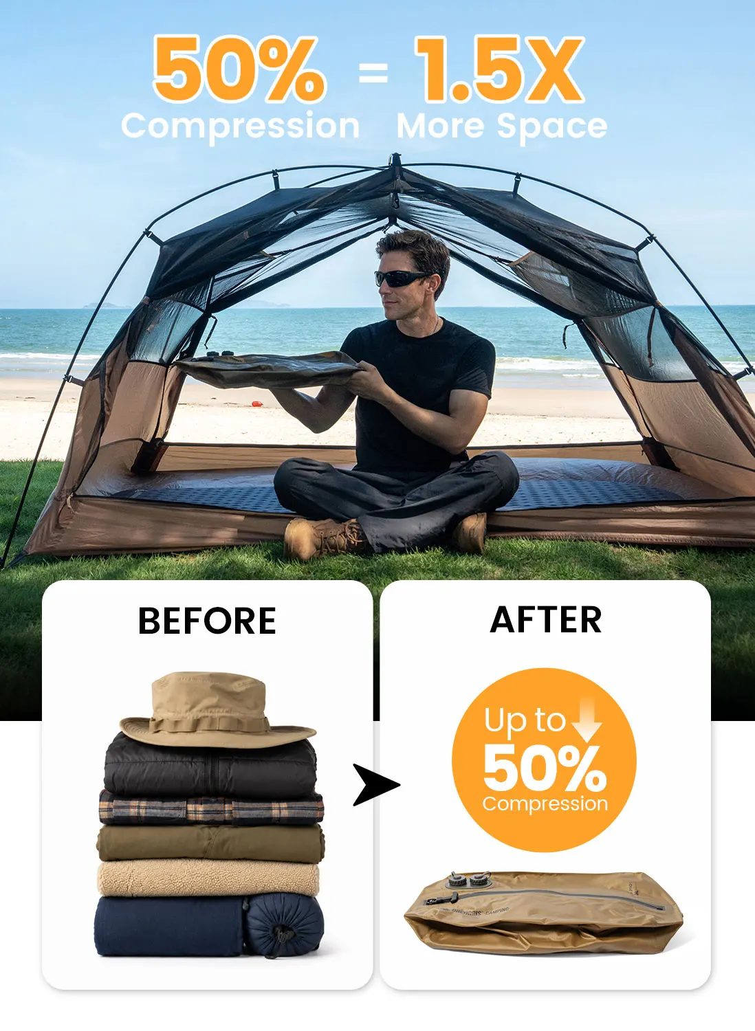 OneTigris Dryforce Pro Bolsa de vacío impermeable IPX7 nylon - imagen 3