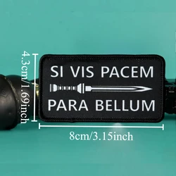 Parche táctico chevron SI VIS PACEM PARA BELLUM moral