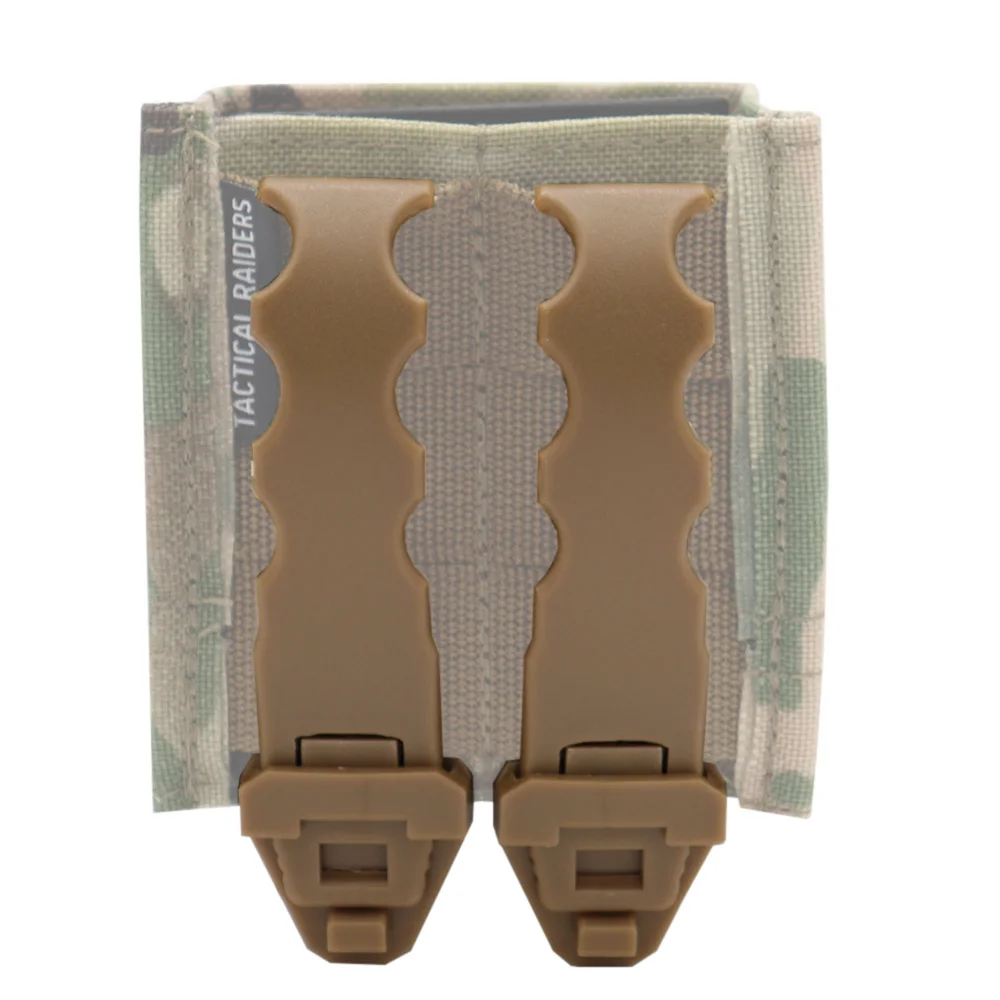 Porta cargador táctico MOLLE con clips Malice para chaleco y cinturón - imagen 4