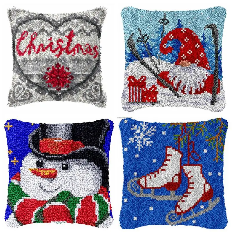 Kit completo de bordado navideño con materiales