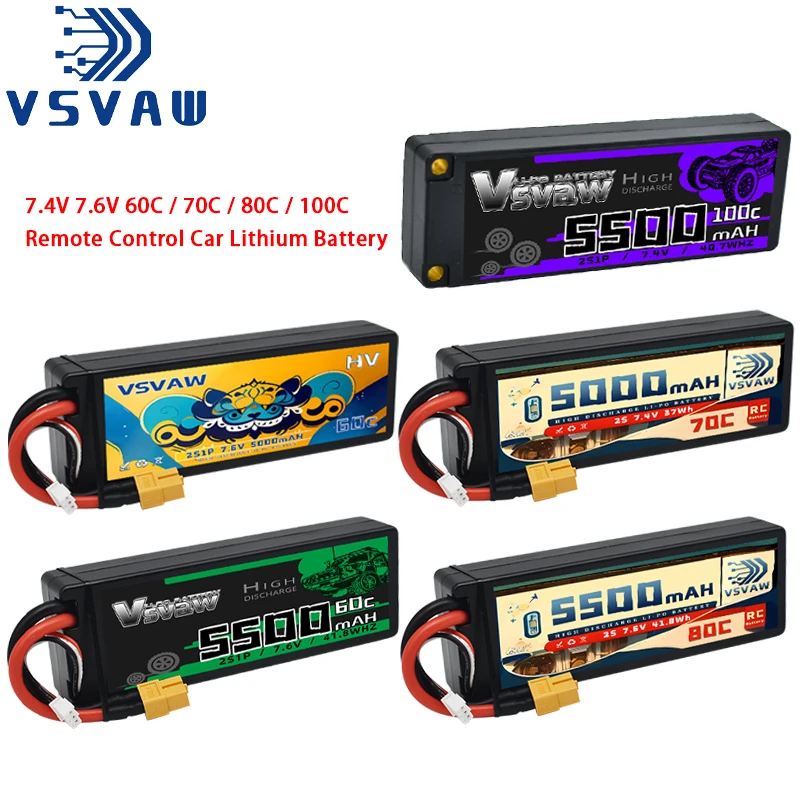 Batería LiPo HV VSVAW RC con conector Deans y XT60 - imagen 4