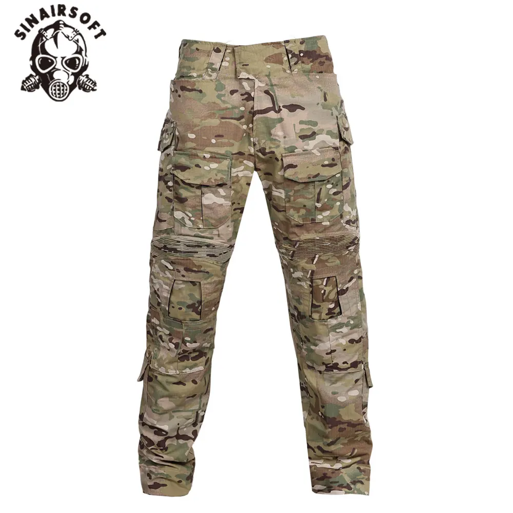 SINAIRSOFT Pantalones tácticos airsoft Multicam G3 con rodilleras - imagen 5