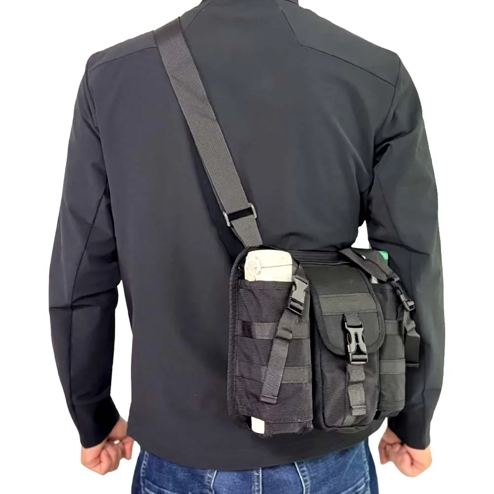 Bolso táctico multibolsillo portabotellas para viaje exterior - imagen 3