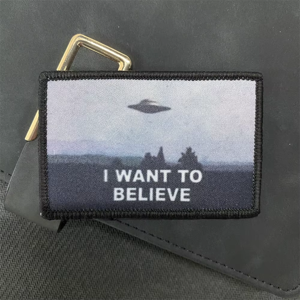 Parche táctico área 51 UFO – Gancho y bucle – Quiero Creer
