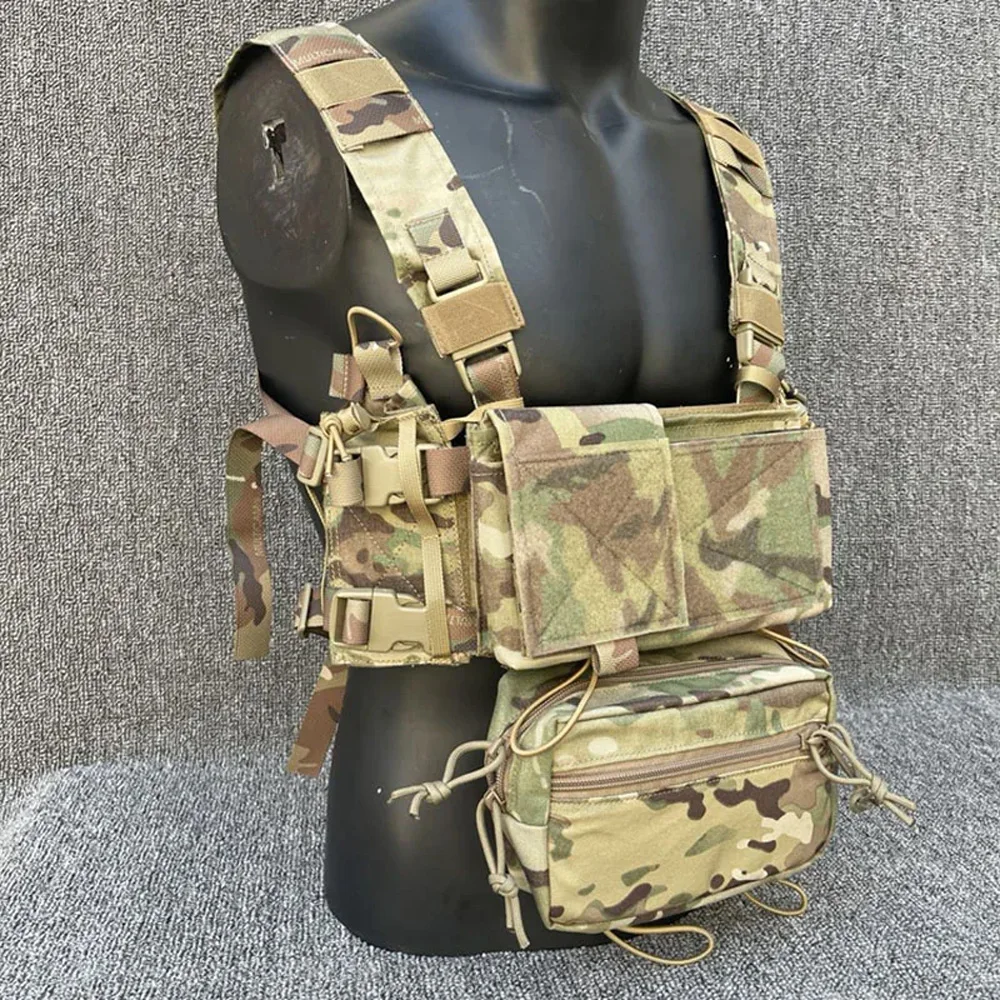 D3CRM Arnés de Pecho Táctico H-Harness MK3/MK4 para Airsoft