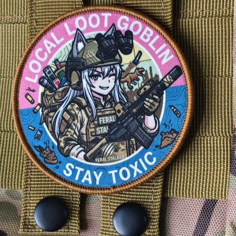 Anine Girl Parche táctico decorativo con velcro para chaleco y mochila - imagen 2