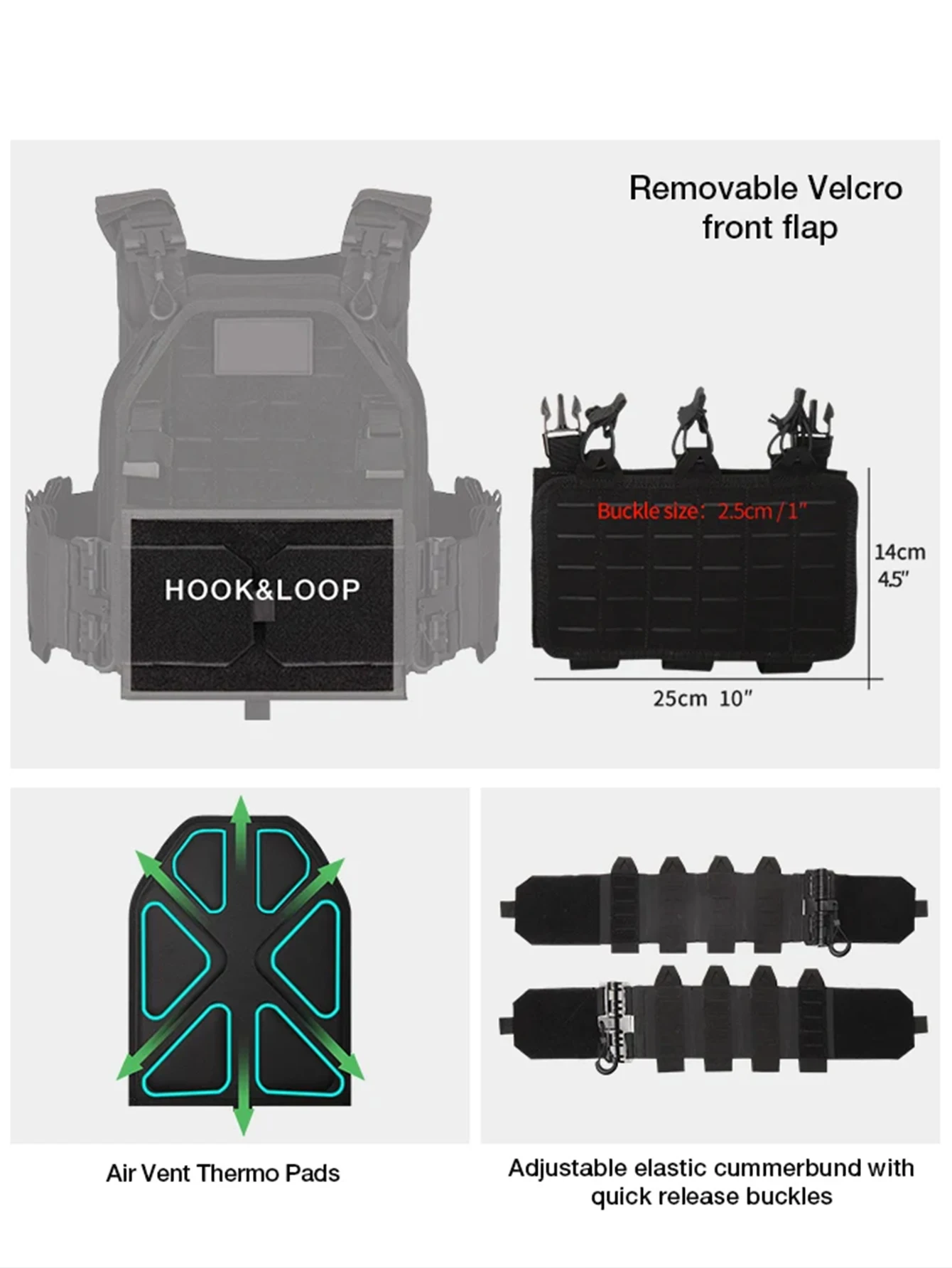 Chaleco en uso durante actividad outdoor