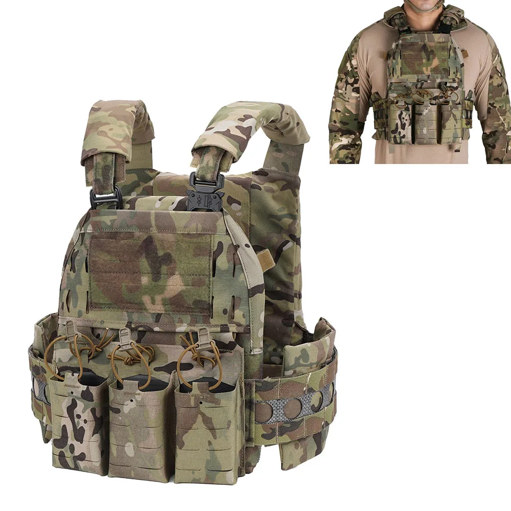 Chaleco Táctico FCPC Ferro V5 – Portaplatos MOLLE para Airsoft y Caza - imagen 5