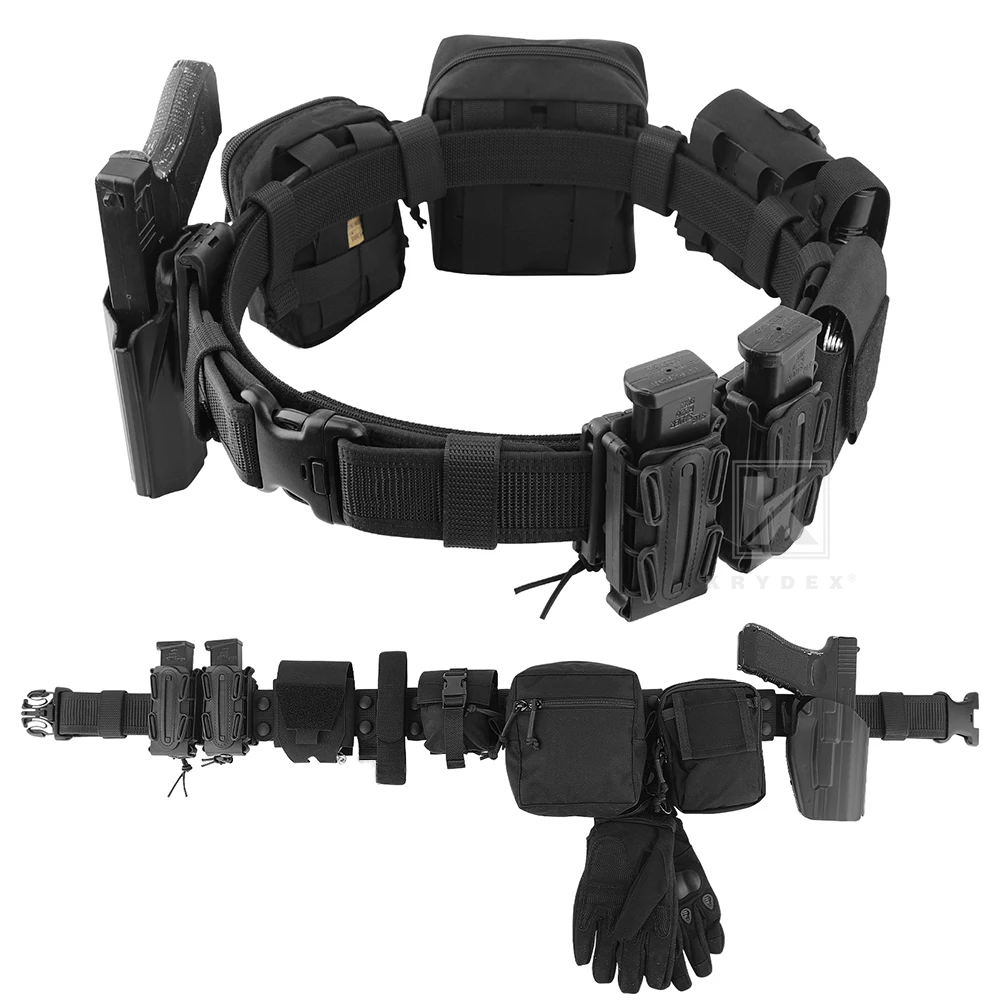 Cinturón táctico KRYDEX de anillas para oficiales seguridad y caza - imagen 3