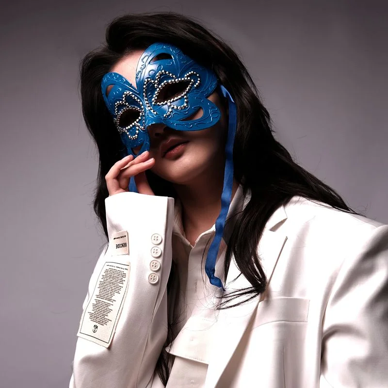 Máscara facial completa ajustable retro para cosplay y Halloween