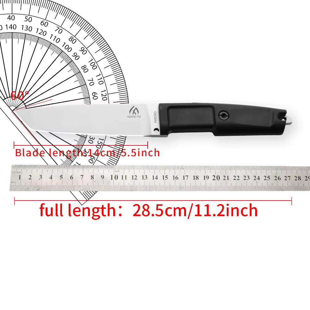 Cuchillo táctico de hoja fija para supervivencia y emergencia - imagen 5
