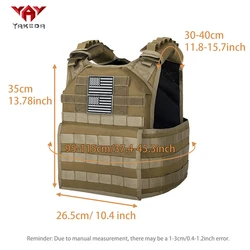 YAKEDA chaleco táctico MOLLE ligero transpirable, personalizable