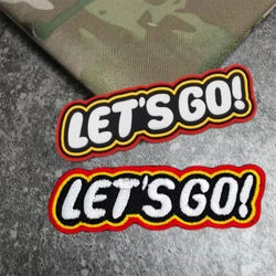 Let's Go Parche táctico PVC luminiscente MOLLE
