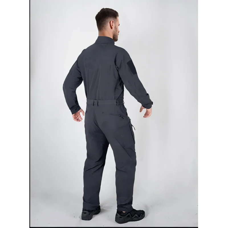 Conjunto camuflaje táctico elástico manga larga hombre al aire libre - imagen 3