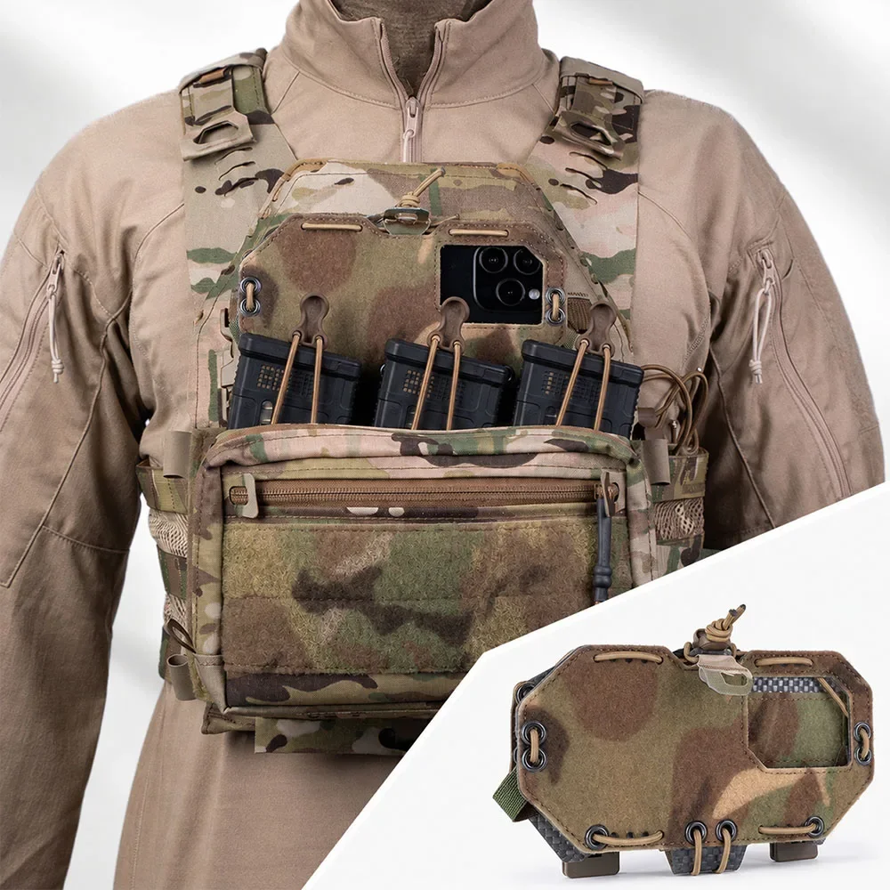 Soporte táctico MOLLE plegable para móvil con cordón elástico ajustable - imagen 2