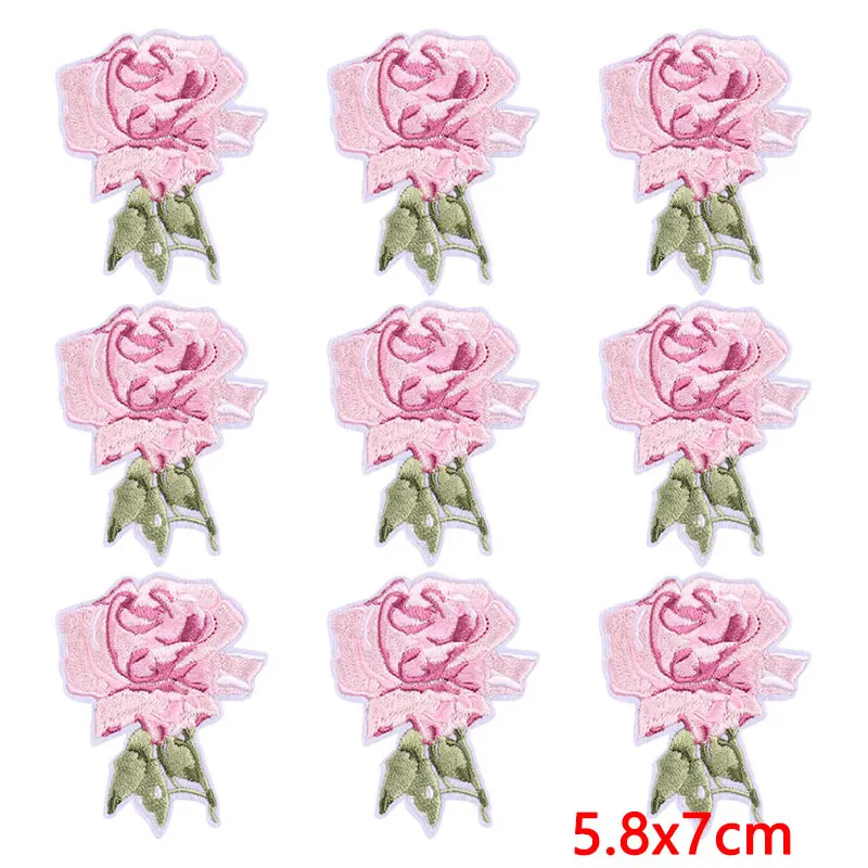 Parche termoadhesivo bordado flores mariposas para chaqueta táctica - imagen 3