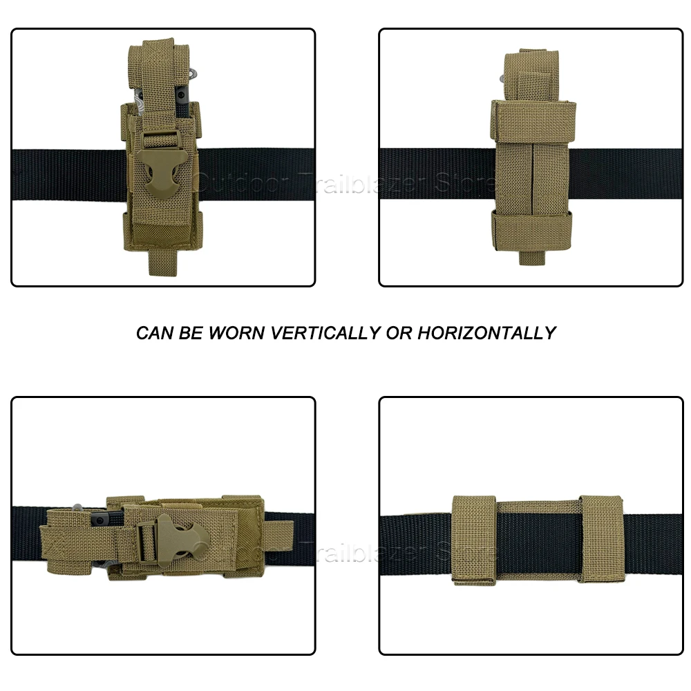 Organizador MOLLE táctico funda horizontal y vertical para cuchillos