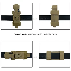 Organizador MOLLE táctico funda horizontal y vertical para cuchillos