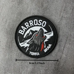 Parche táctico bordado lobo BARROSO con velcro para mochila