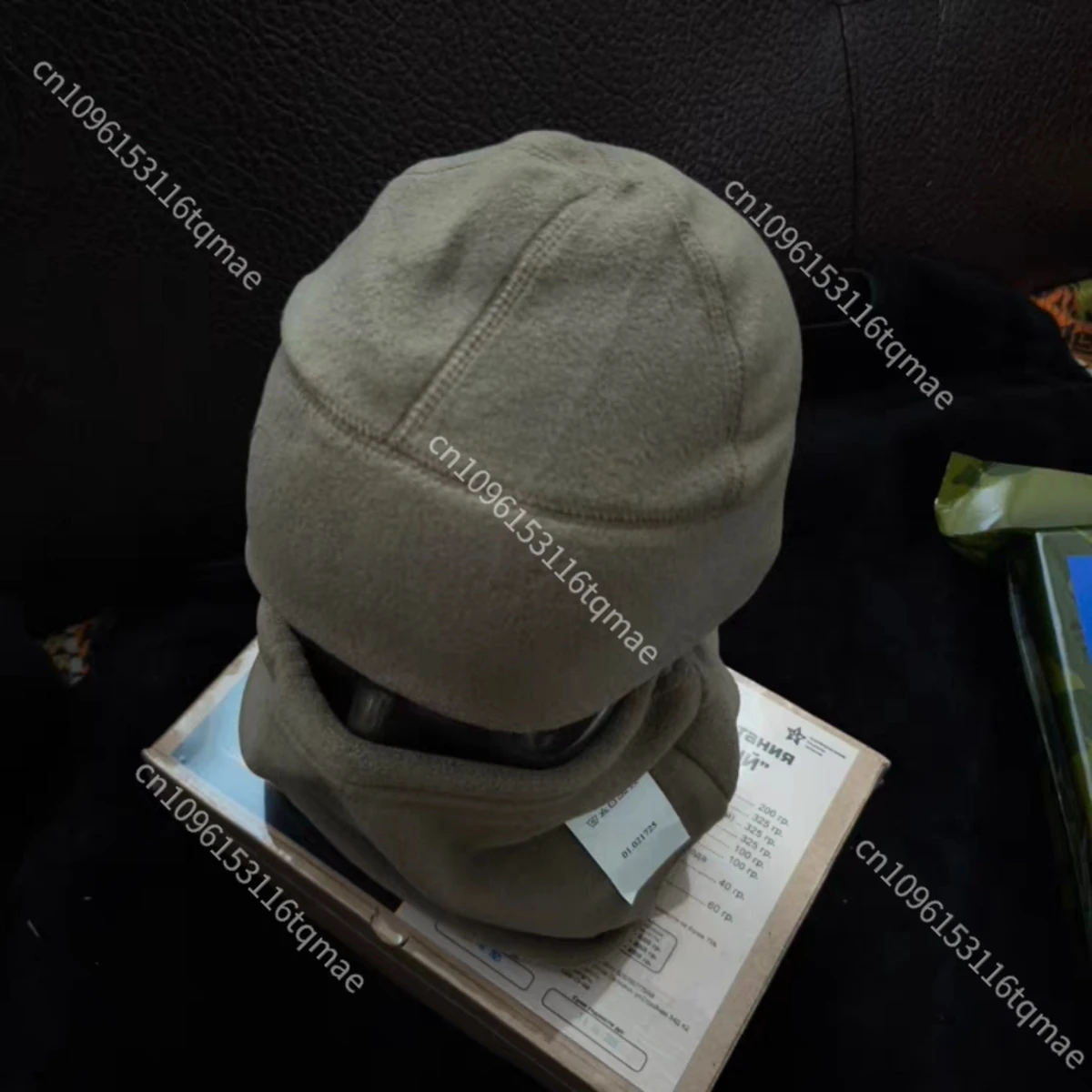 Versión completa de la bufanda VKBO gris verde