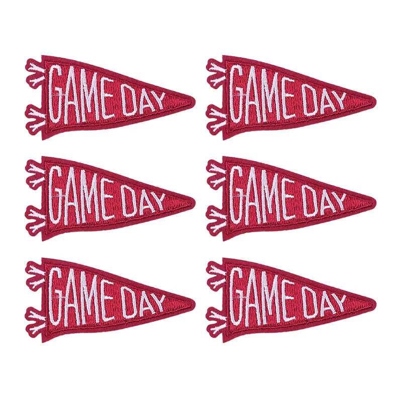 Parches “GAME DAY” listos para decorar
