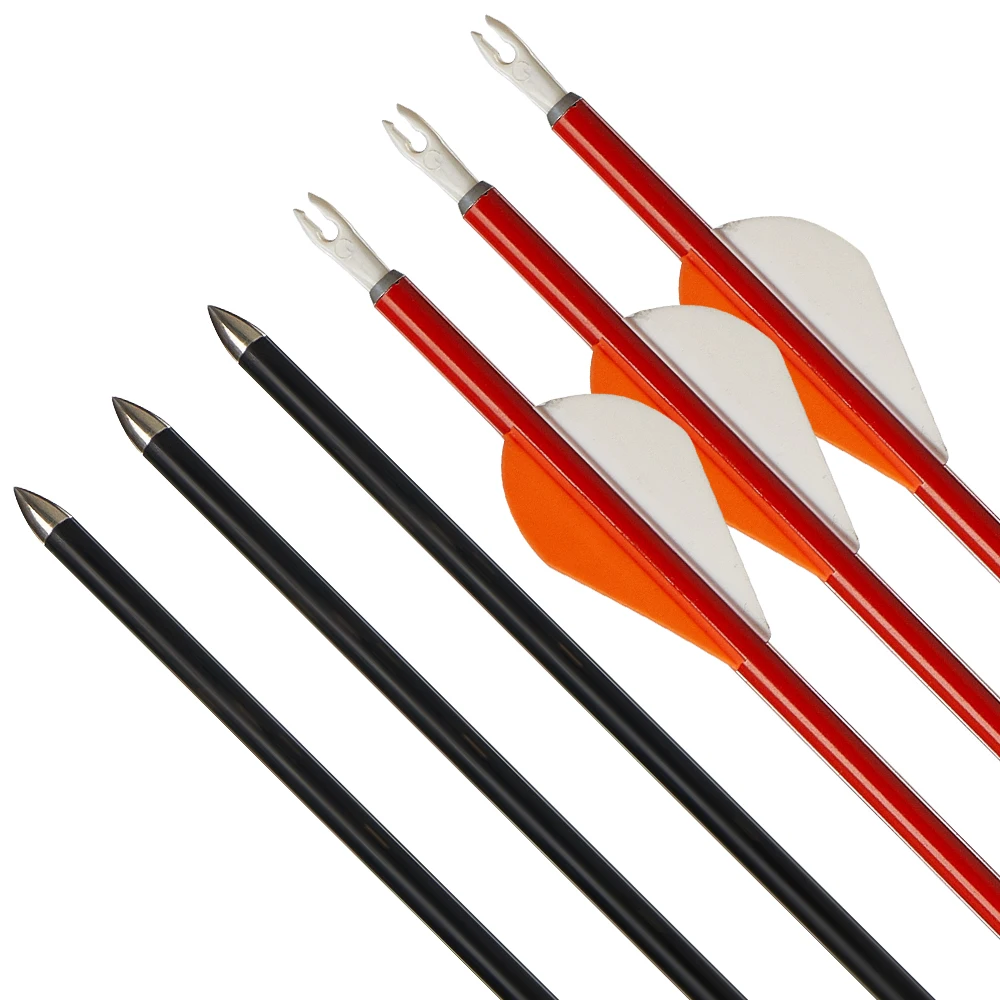 Flechas de carbono mixto con punta irreemplazable arco recurvo