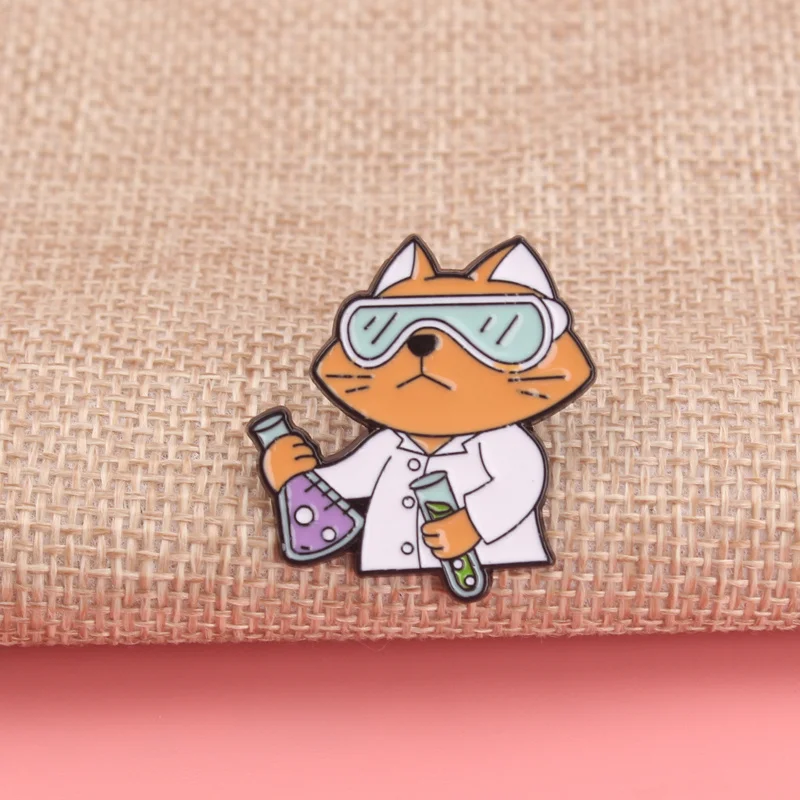 Broche táctico emblema de gato científico experimento - imagen 3