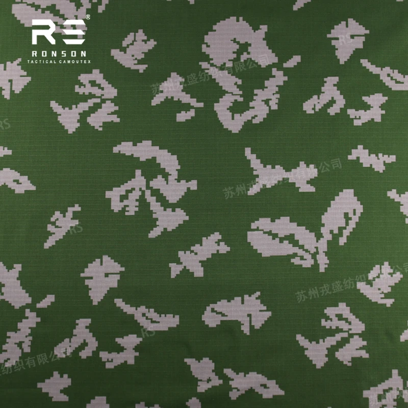 Tela táctica NYCO rip-stop camuflaje floral blanca para uniformes - imagen 4