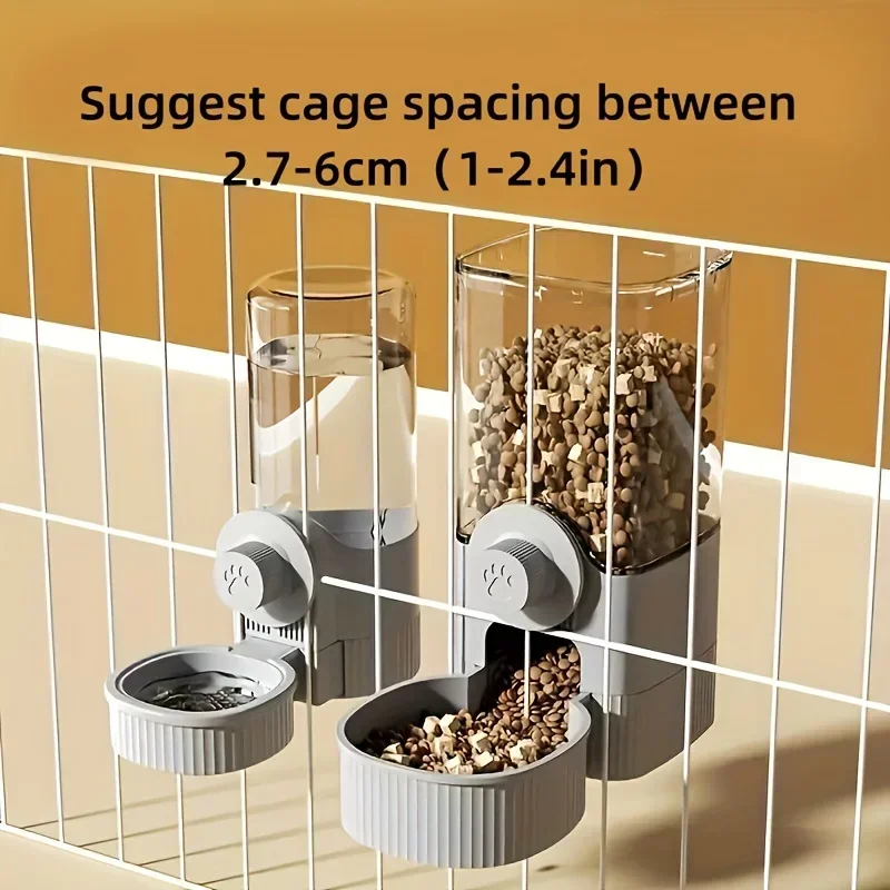 Dispensador automático colgante de comida y agua para jaula - imagen 4