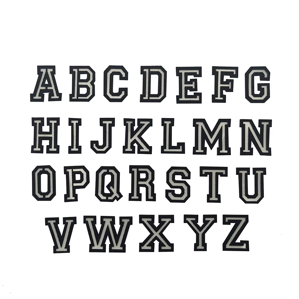 Parche luminoso personalizado con nombre - letras A-Z en nylon