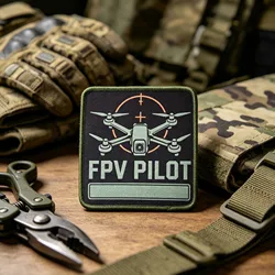 Parche de moral táctico FPV Pilot Drone Night Link con velcro