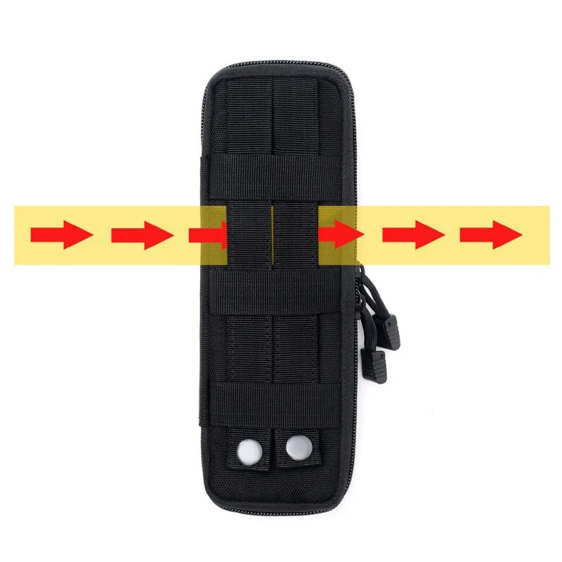 Funda MOLLE para herramientas resistente con cremallera camping - imagen 3