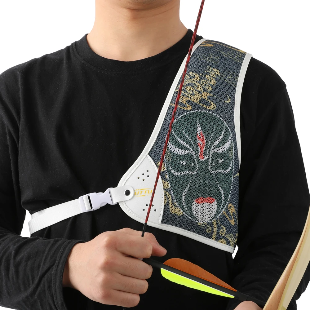 Protector de pecho tiro con arco para arquero diestro – Caza y blanco - imagen 4