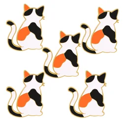 Pin esmaltado de gato negro para solapa tipo broche táctico