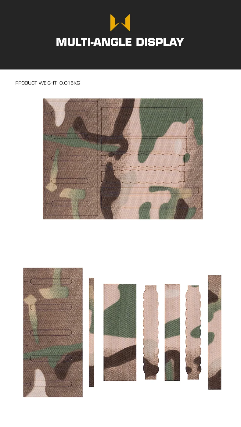 Variedad de patrones de camuflaje táctico