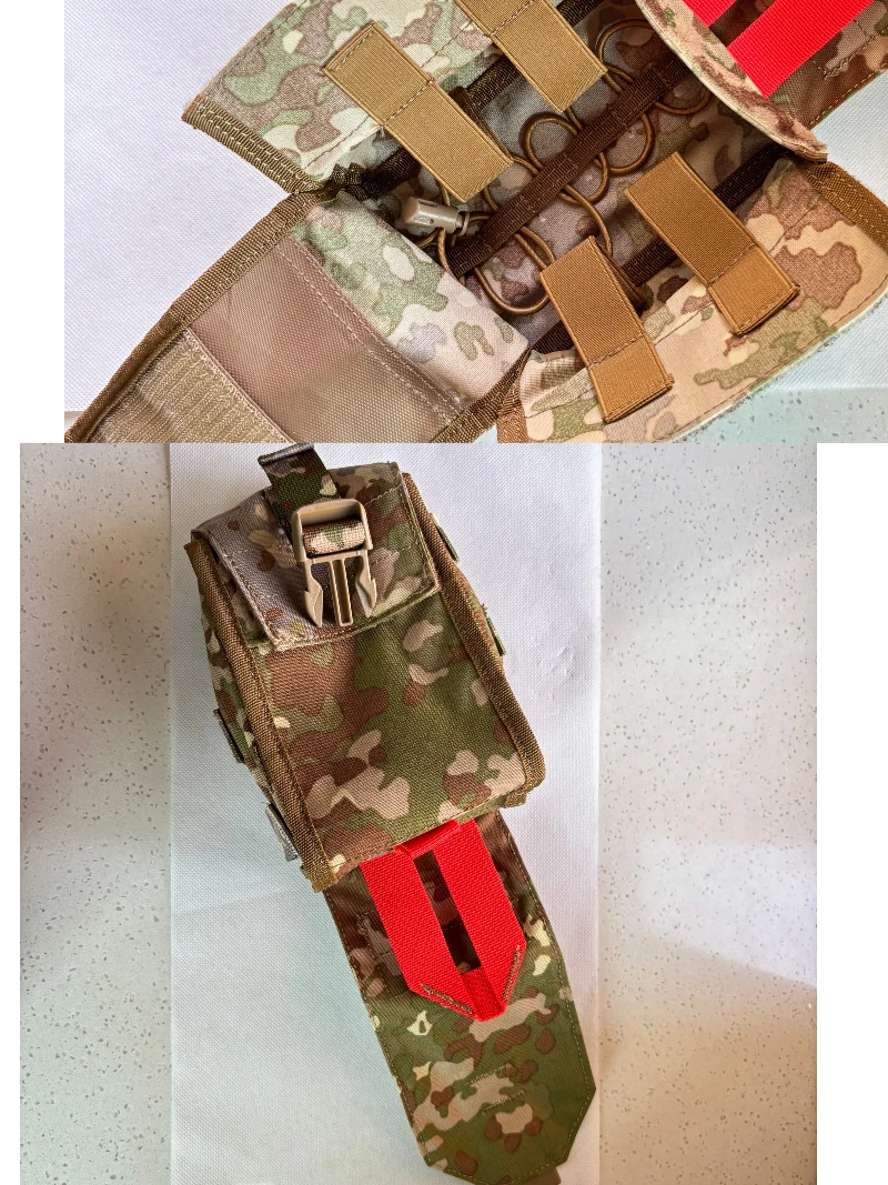 Botiquín kit médico táctico MOLLE EMR punto japonés camuflaje - imagen 3