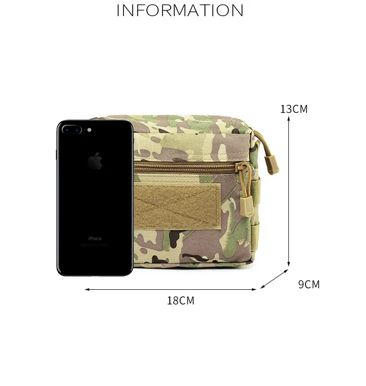 Bolsa táctica MOLLE en uso