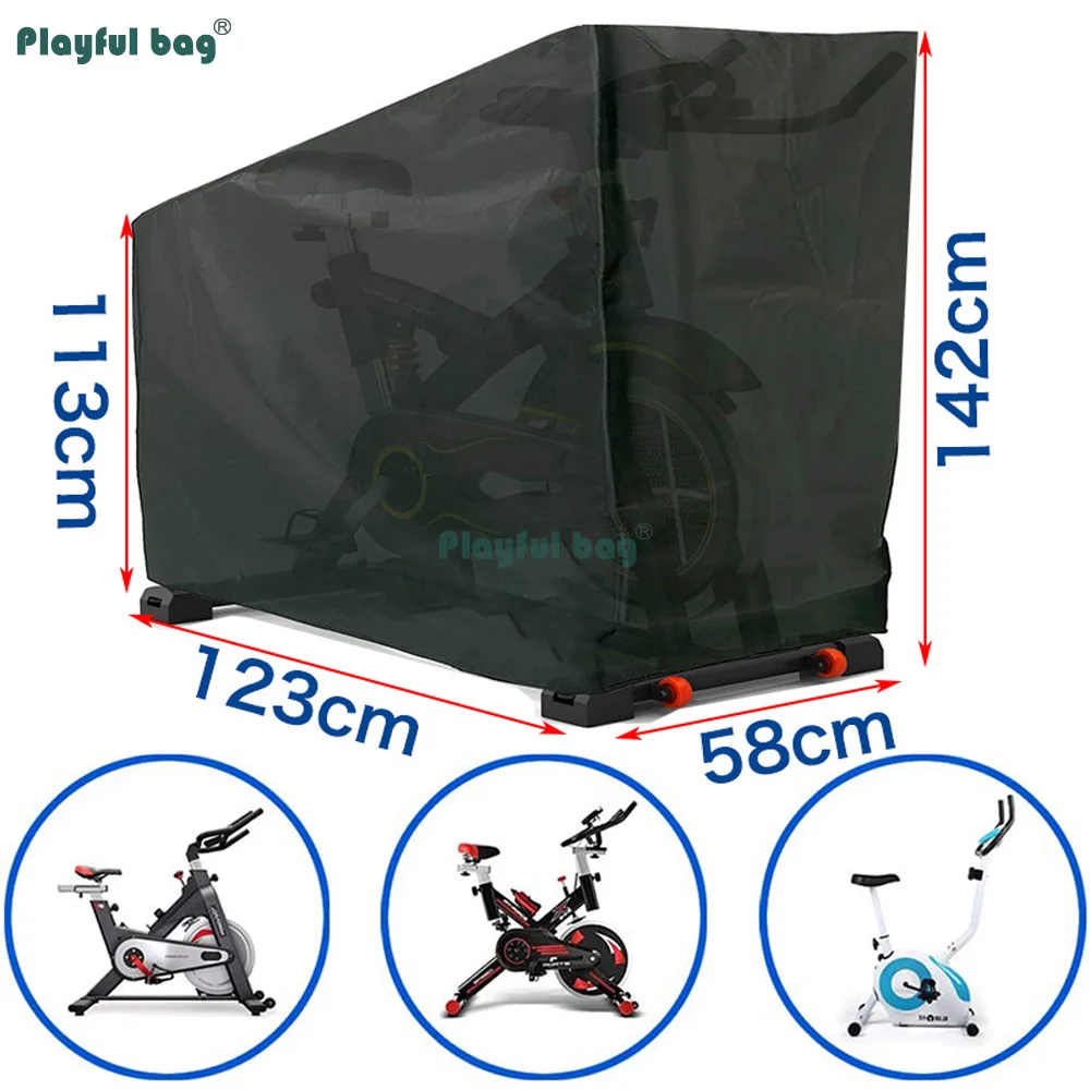 Funda impermeable bicicleta spinning Oxford 210D, antipolvo y lluvia - imagen 2