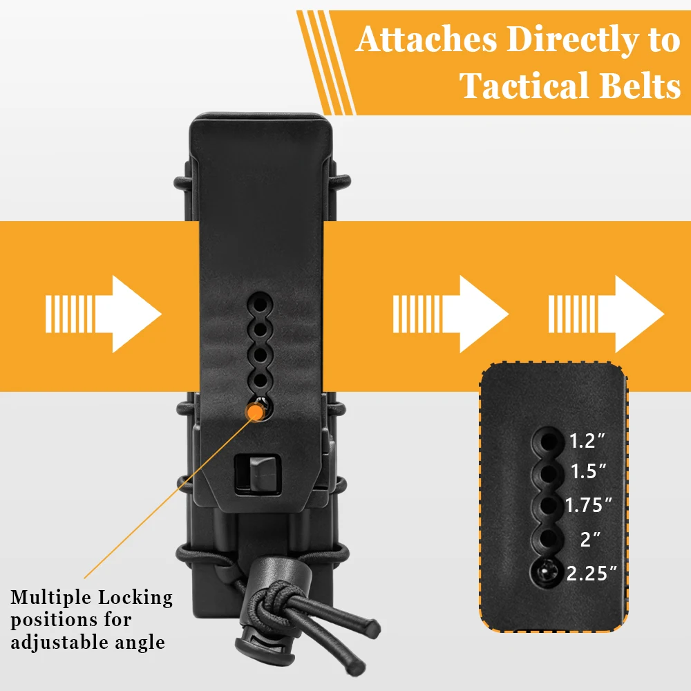Funda táctica MOLLE de nailon para linterna con rotación 360 - imagen 5