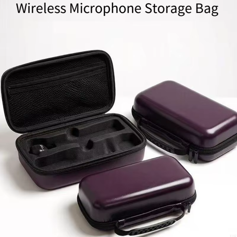 Funda micrófono EVA con cremallera doble, acceso rápido y protección - imagen 3