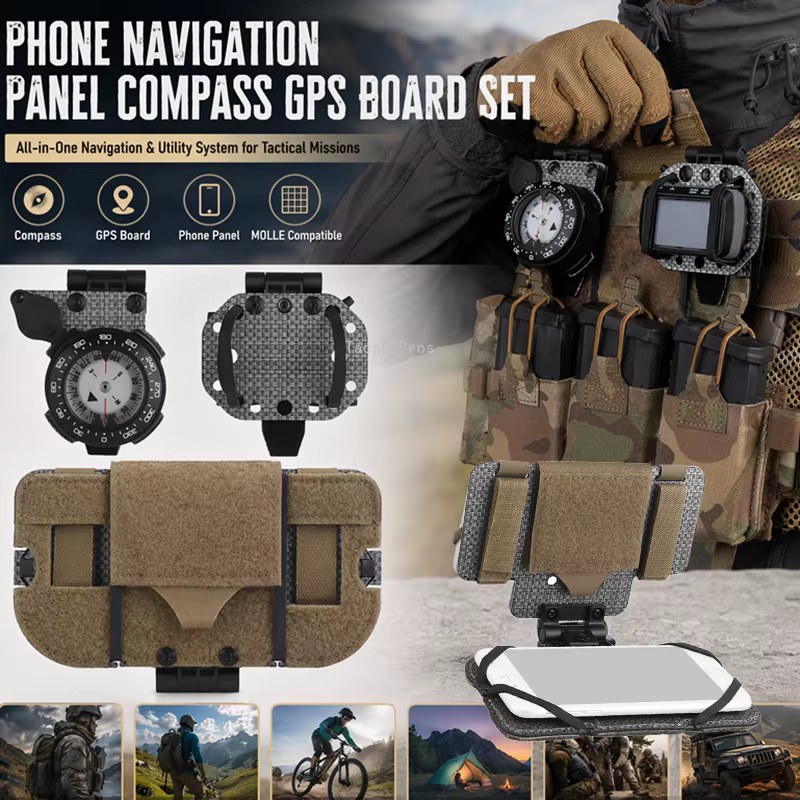 Chaleco táctico MOLLE para teléfono y GPS plegable aire libre - imagen 5