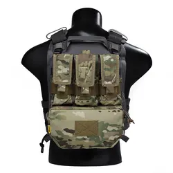 Emersongear Panel trasero táctico MOLLE Assault con bolsas munición