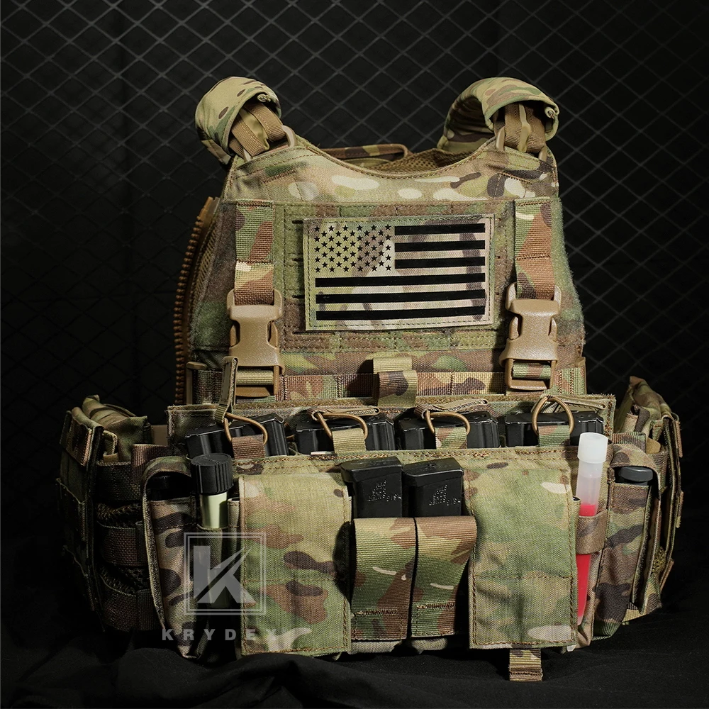 KRYDEX portaplacas SCARAB táctico MOLLE con bolsa para cargadores - imagen 4