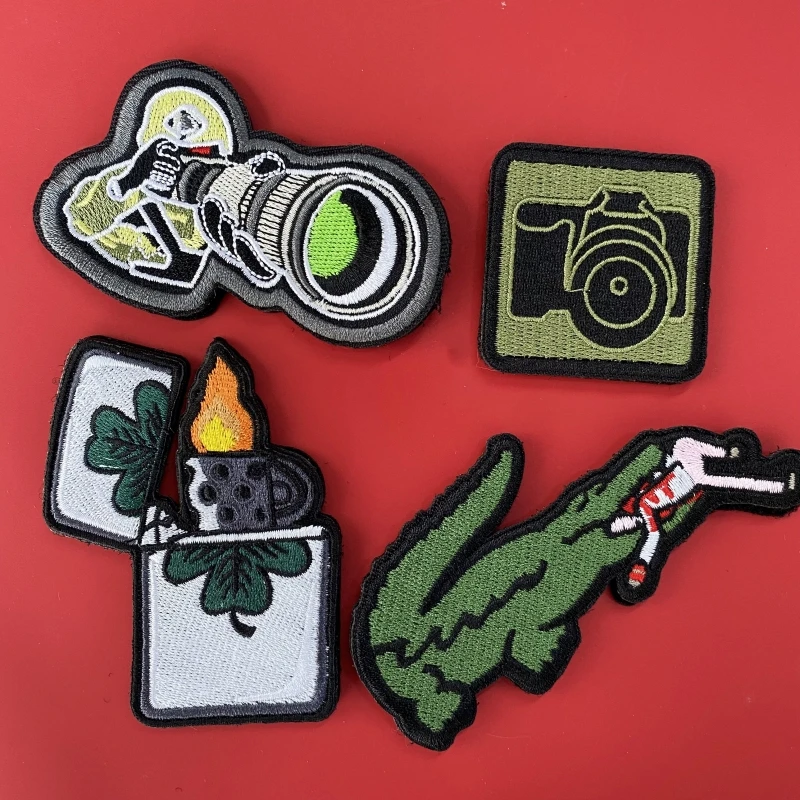 Parche táctico gancho y bucle cocodrilo mordida para fotógrafo - imagen 3