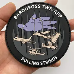 Apliques tácticos 3D en silicona con velcro para gorra y bolsa
