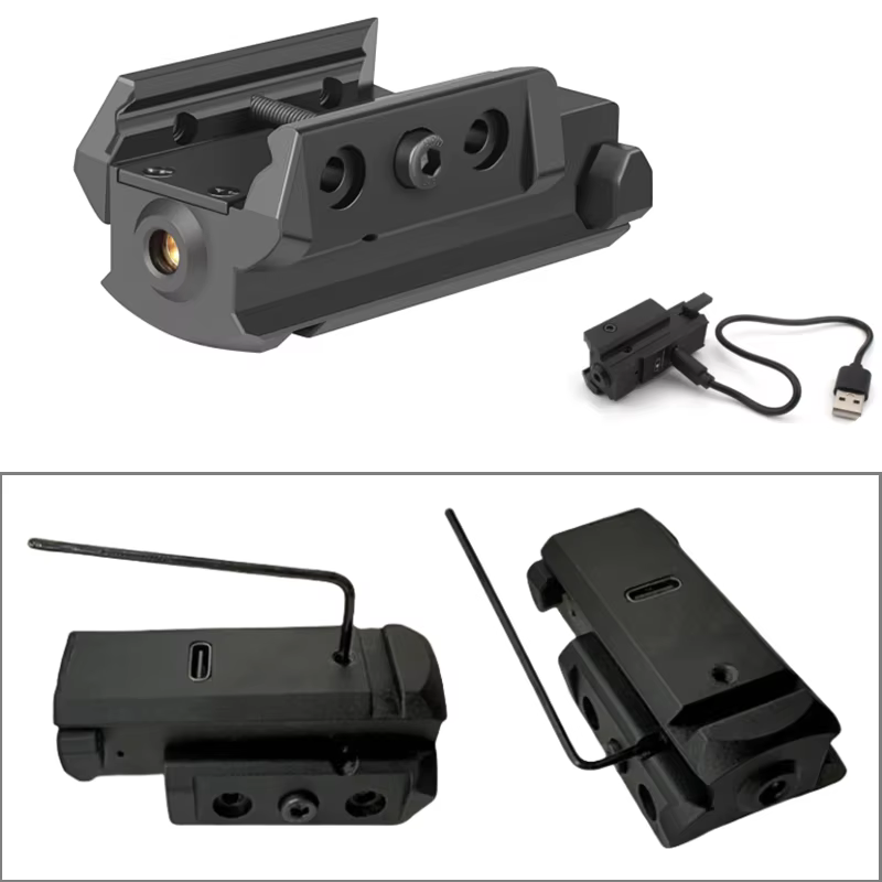 Mira láser recargable táctica verde/rojo/azul para Glock Picatinny - imagen 3
