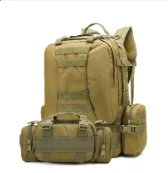 Mochila táctica camuflaje con sistema MOLLE