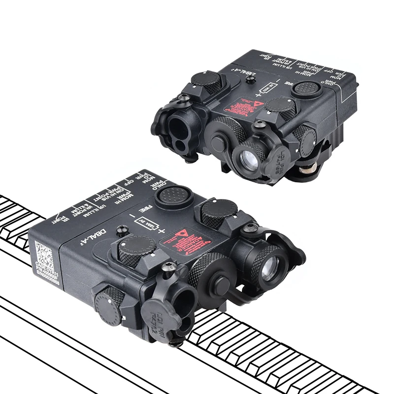 WADSN DBAL-A2 iluminador láser IR y rojo/verde para Picatinny - imagen 2