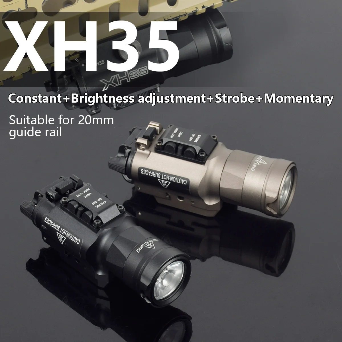Luz exploradora táctica XH35 X300UH-B en uso